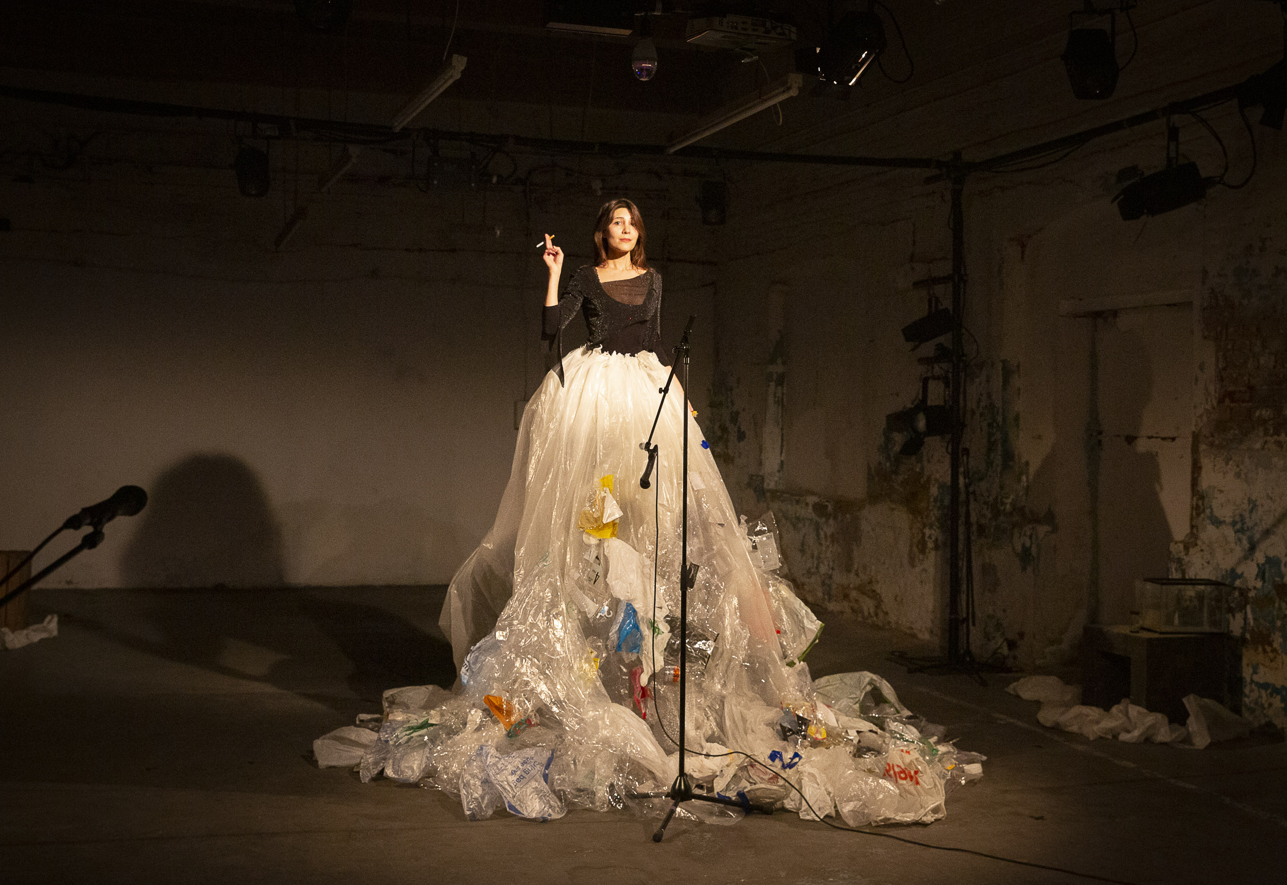 Feride performing in The Time Is Now at Ugly Duck